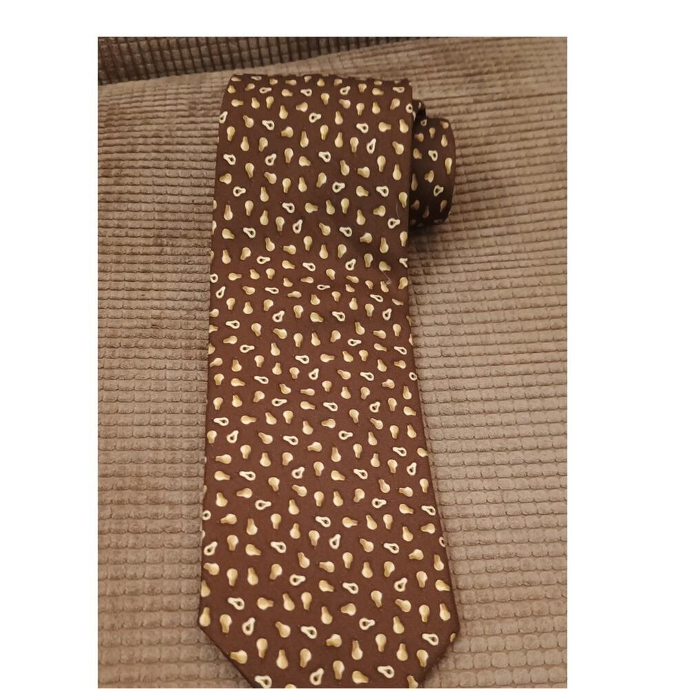 Vintage Battistoni 100% Silk Necktie BAT #1491 / Geometric Print - 58"L x 3.5"W